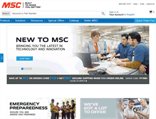 Tablet Screenshot of mscdirect.com