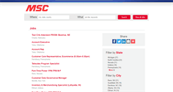 Desktop Screenshot of mscdirect.jobs