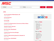 Tablet Screenshot of mscdirect.jobs
